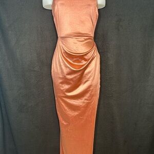 Women's S Coral Lucille Formal Satin Mermaid Dress - Windsor